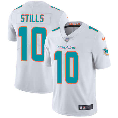 Nike Dolphins #10 Kenny Stills White Men's Stitched NFL Vapor Untouchable Limited Jersey - Click Image to Close